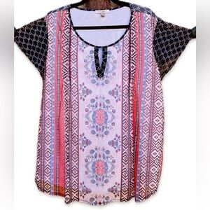 Roz & Ali Patterned Blouse